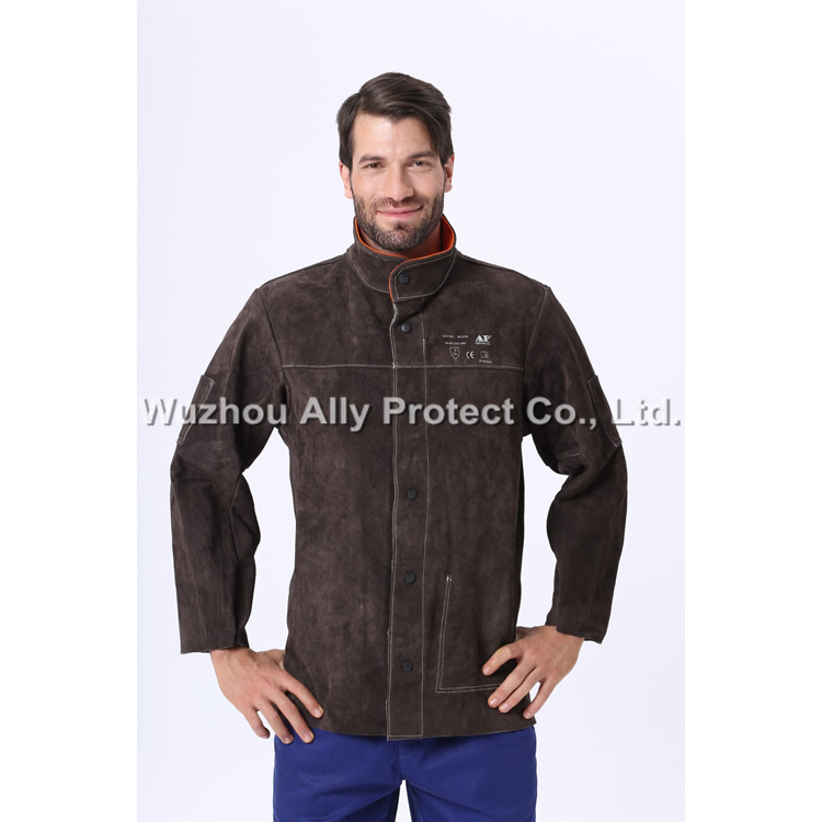 AP-5130 Charcoal-brown Leather Welding Jacket